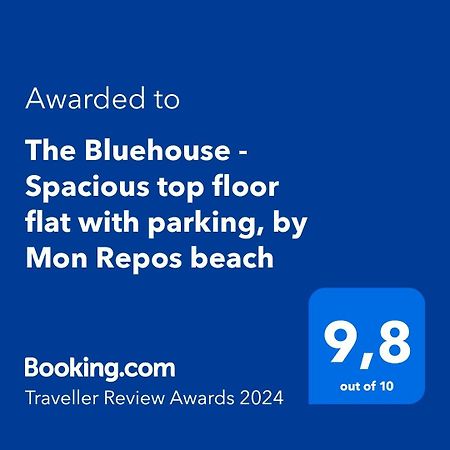 The Bluehouse - Spacious Top Floor Flat With Parking, By Mon Repos Beach Corfu (city) Exterior foto
