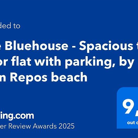 The Bluehouse - Spacious Top Floor Flat With Parking, By Mon Repos Beach Corfu (city) Exterior foto