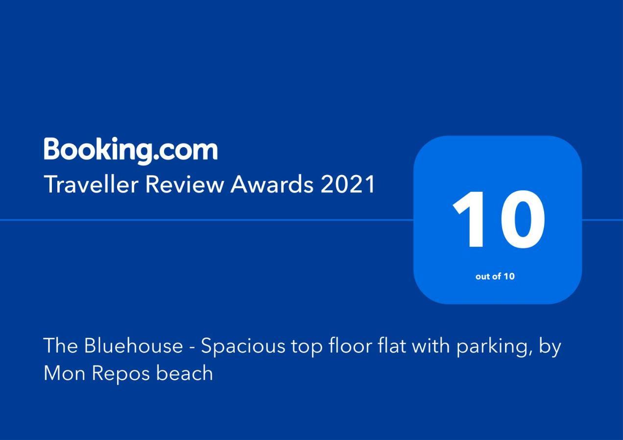 The Bluehouse - Spacious Top Floor Flat With Parking, By Mon Repos Beach Corfu (city) Exterior foto