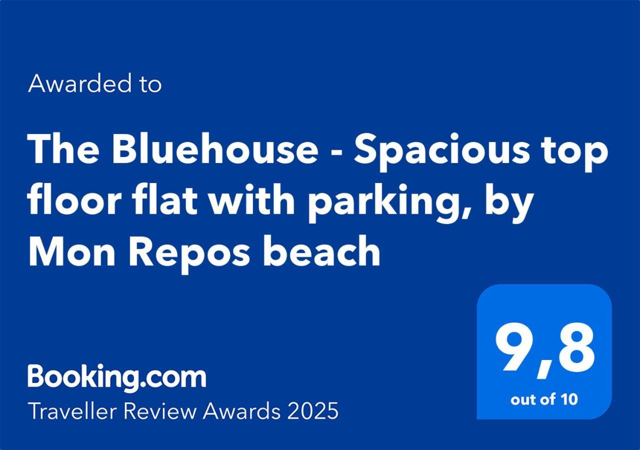 The Bluehouse - Spacious Top Floor Flat With Parking, By Mon Repos Beach Corfu (city) Exterior foto